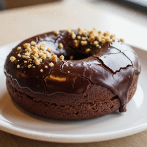 Eggless Chocolate Donut