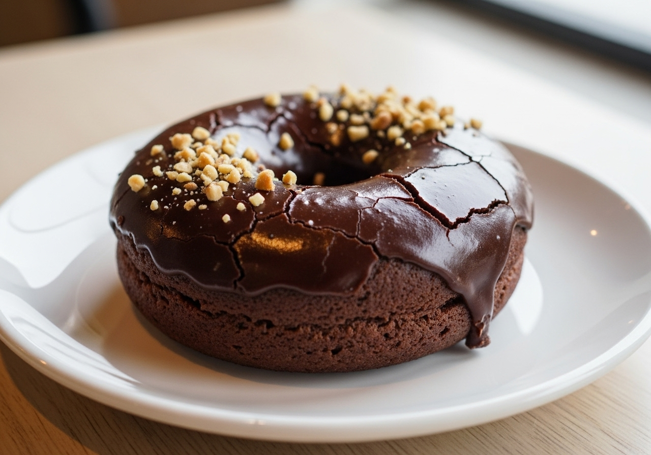 Eggless Chocolate Donut